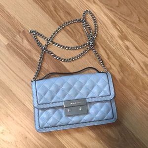Michael Kors blue crossbody bag